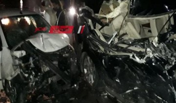 وفاة 15 شخص في حادث تصادم سيارة نقل و4 سيارات ميكروباص بالإسكندرية