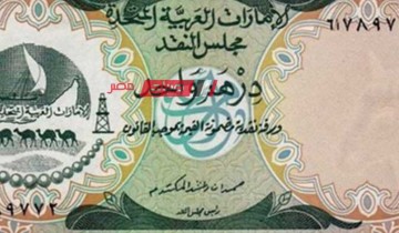 ثبات أسعار الدرهم الإماراتي اليوم الاحد 31-3-2024 في مقابل الجنيه المصري