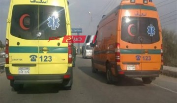 وفاة طالبة واصابة طفلين اخرين في حادث سيارة على طريق بورسعيد بدمياط