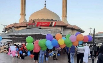 اقبال كبير شوارع مدينة رأس البر بعد اداء صلاة عيد الفطر المبارك 2024