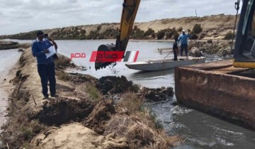 إزالة حالة تعدي تابعة لجهاز حماية البحيرات وتنمية الثروة السمكية بدمياط