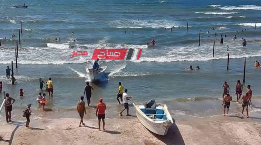 انقاذ 13 شخص من الغرق واعادة 21 طفل تاءه في ثاني ايام عيد الفطر المبارك برأس البر