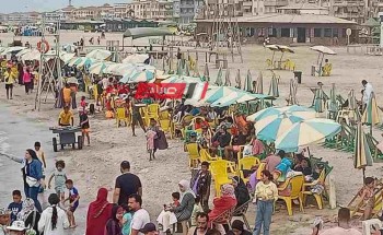 اقبال كبير على شواطىء رأس البر بدمياط اول ايام عيد الفطر 2024