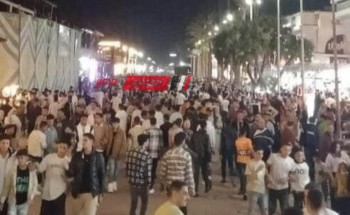 اقبال كبير على شارع النيل ولسان رأس البر في رابع يوم لعيد الفطر 2024