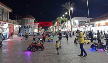 قبل الاحتفال بموسم شم النسيم .. اقبال متوسط على شارع النيل برأس البر