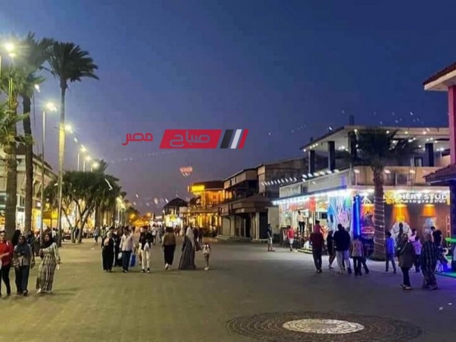اقبال متوسط على شارع النيل ومنطقة اللسان في رأس البر خلال العطلة الأسبوعية