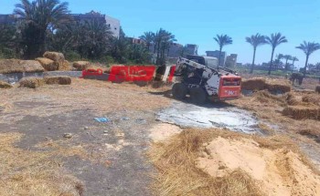 التصدي لاعمال بناء مخالفة في كفر سعد بدمياط