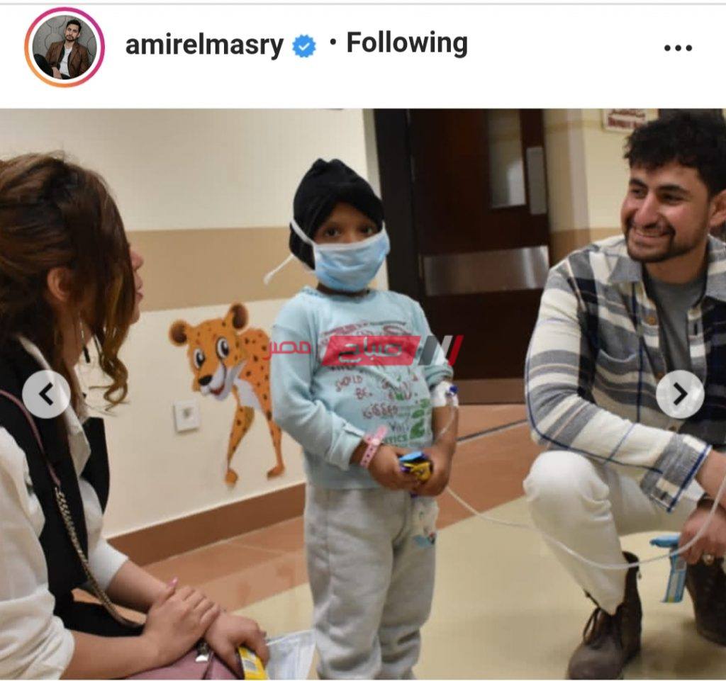 الفنان أمير المصري يزور مستشفى الارومان