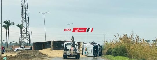حادث طريق رأس البر تصوير طلال الجمل