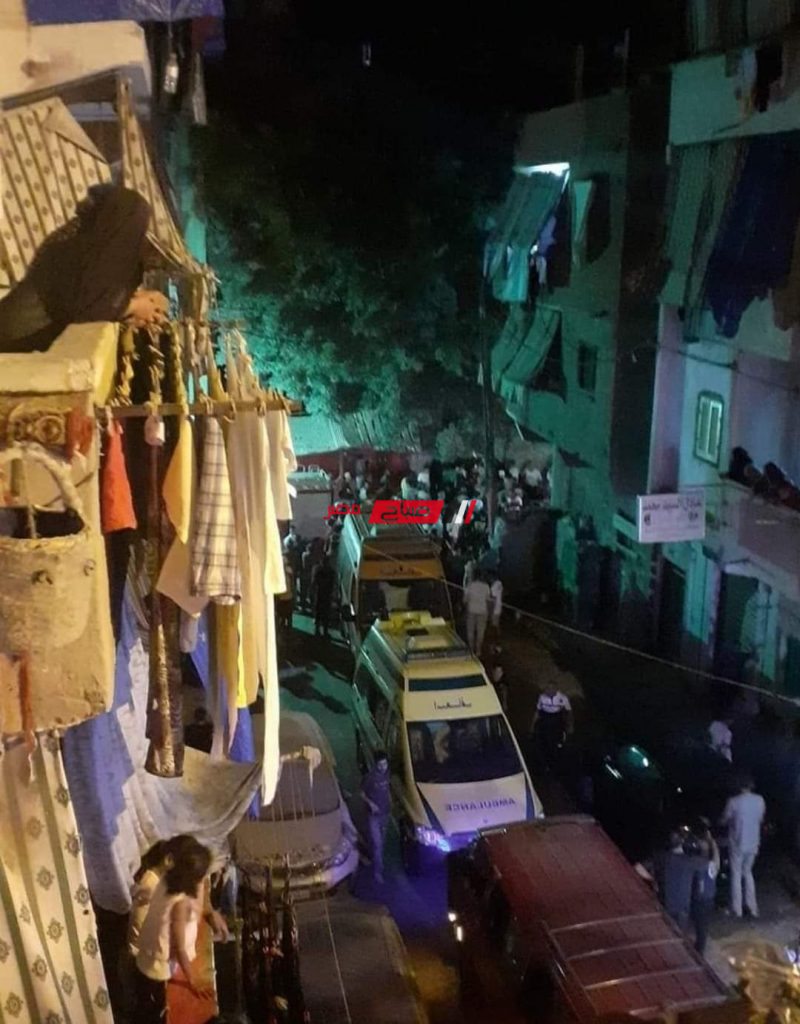 انهيار عقار مأهول بالسكان بسبب انفجار اسطوانة غاز في منطقة الرمل الميري بمحافظة الإسكندرية
