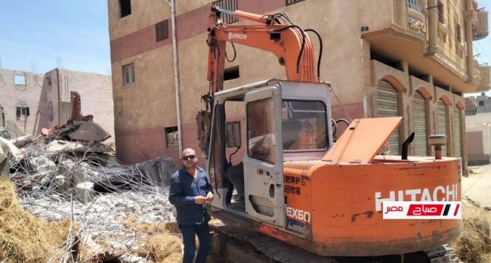 انطلاق المرحلة الأولى من الموجة ال٢٦ لإزالة التعديات على أملاك الدولة والأراضي الزراعية بدمياط