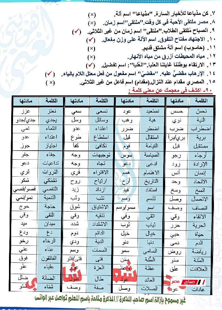 pdf مراجعةنهائيةلغة عربية للصف الثالث الاعدادي الترم الثاني2025 041
