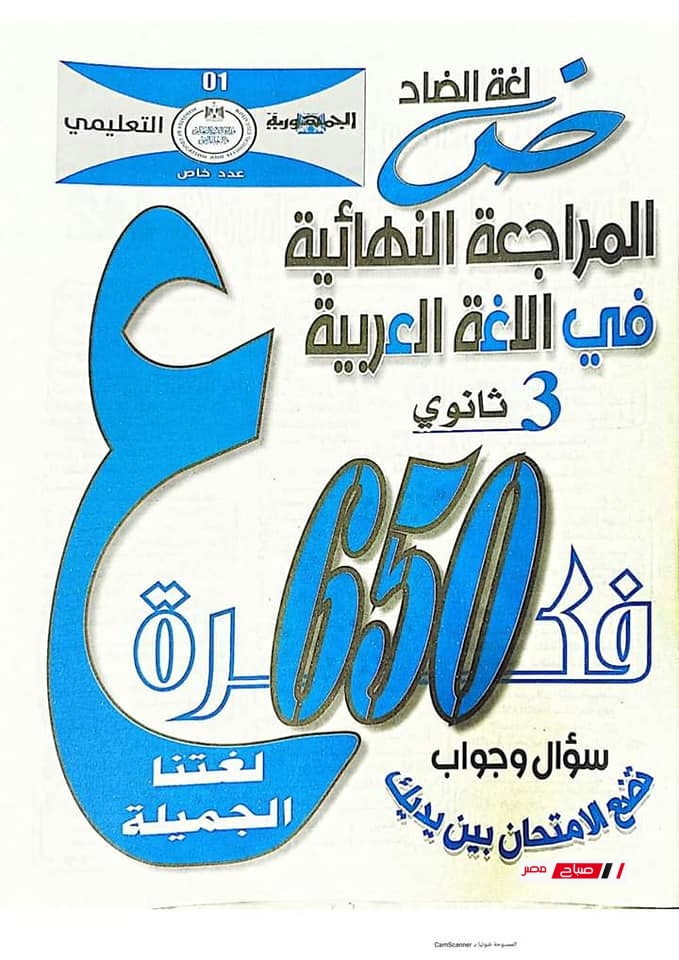 مراجعة الجمهورية في اللغة العربية للثانوية العامة