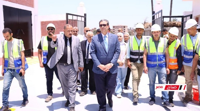 محافظ دمياط يتفقد مشروعات الصرف الصحى للتجمع القروى الممولة من البنك الدولى والآسيوى SRSSP