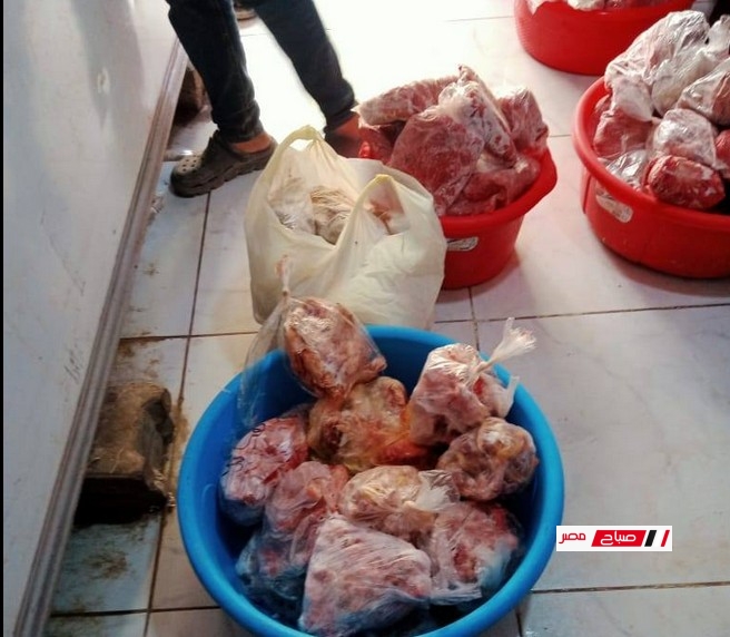 ضبط ٥٠٠ كجم أجزاء دواجن بجراج لتجهيز وبيع اللحوم بالمخالفة برأس البر